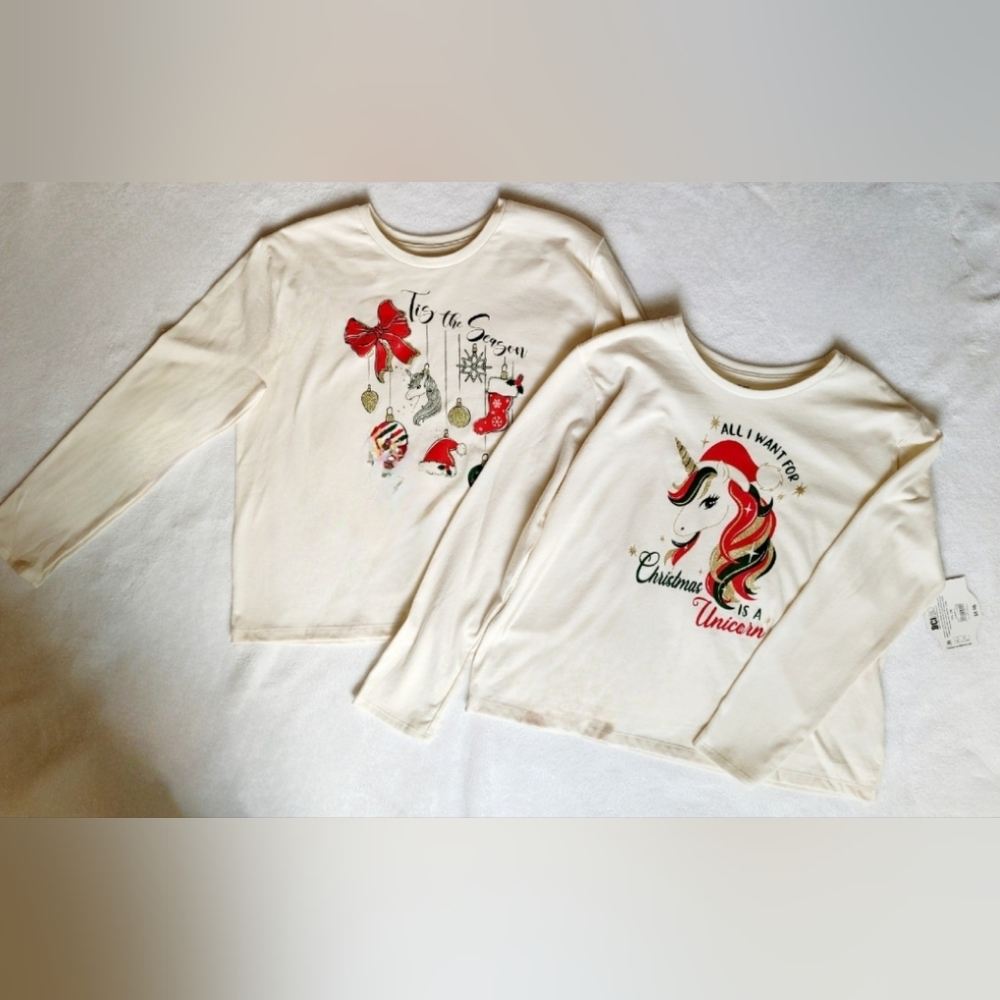 Christmas shirts 2 pack Size 18